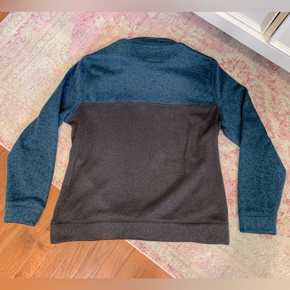 Sonoma Mens Pullover 1/4 Zip Black and Heather Blue Size XXL - Picture 3 of 3